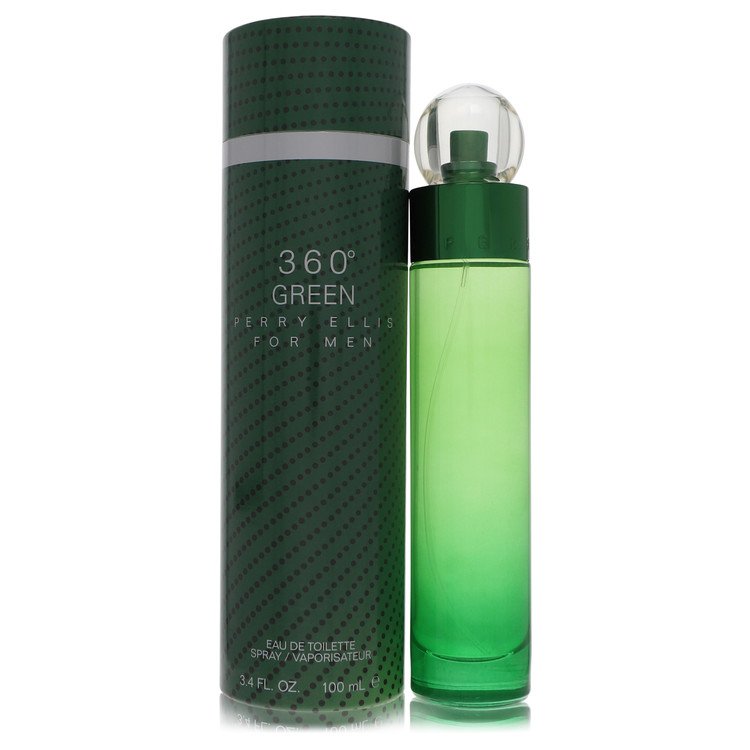 Perry Ellis 360 Green by Perry Ellis Eau De Toilette Spray 3.4 oz Perry Ellis 360 Green by Perry Ellis Eau De Toilette Spray 3.4 oz